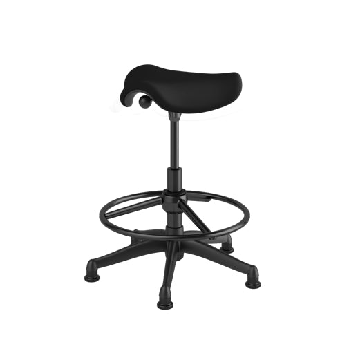 Pony Seat Stool with Graphite Frame - Kids Adjustable Step Stool for Bathroom, Kitchen & Playroom - Safe Non-Slip Toddler Standing Stool
