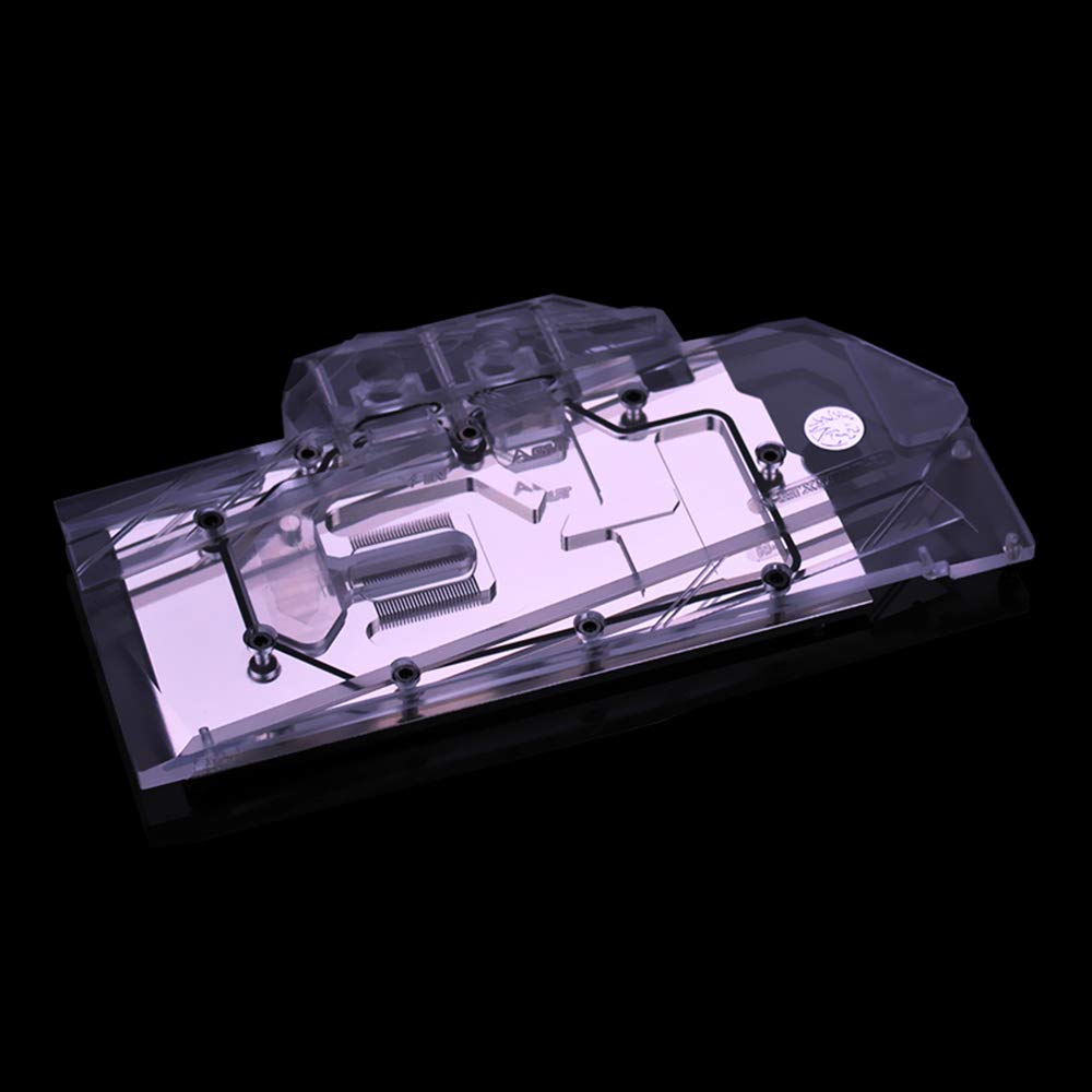 Bykski GPU Copper LED Water Cooling Block for NVIDIA Quadro RTX 5000/6000/8000 - High Performance VGA Liquid Cooling Solution for Gaming PCs and Workstations