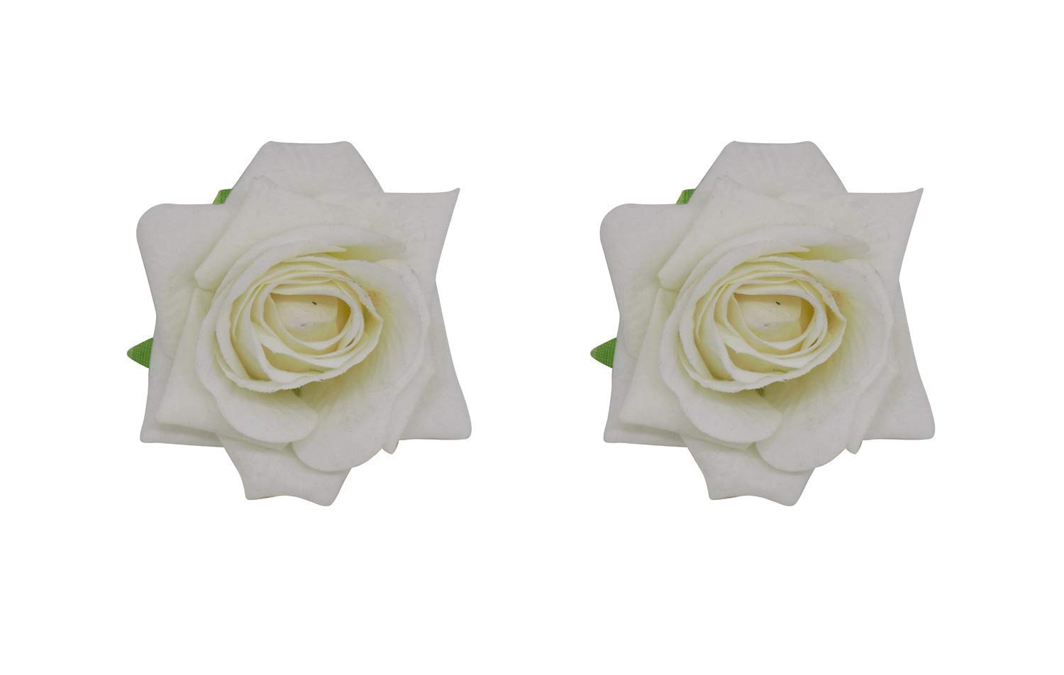 AATIRA Handmade Rose Floral Hairpin - Red Bridal Hair Clip for Weddings, Parties & Special Events - Pack of 4 Romantic Hair Accessories (Perfect for Brides, Bridesmaids, Prom & Formal Occasions)