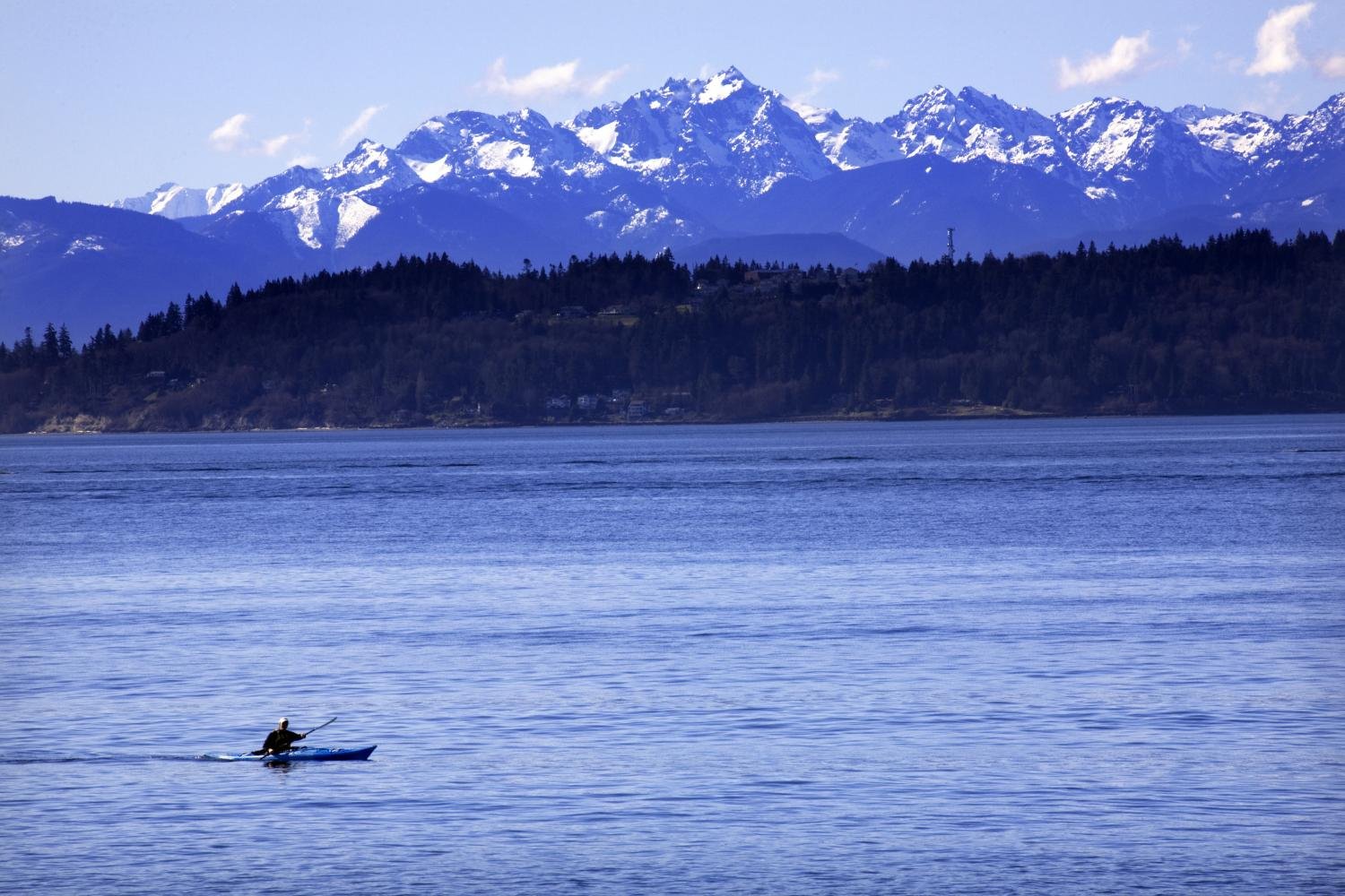 Kayak Puget Sound Peel and Stick Wall Decals - 18