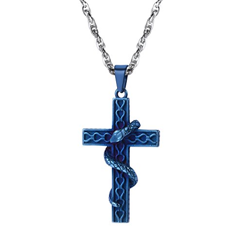 01 Snake Cross-Blue