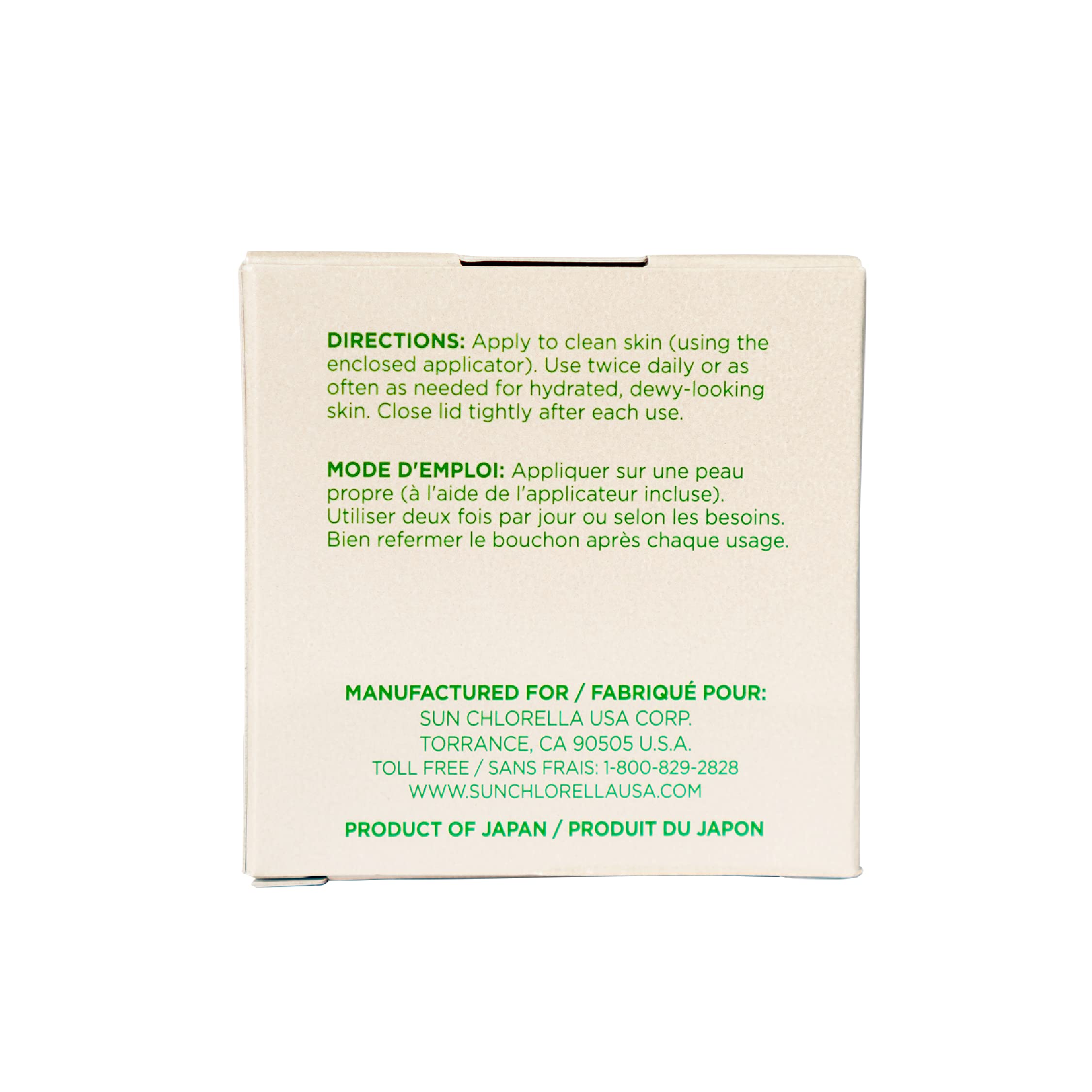 Sun Chlorella Cream Face Moisturizer - Deep Hydration & Anti-Aging Skincare for Dry Skin, Reduces Fine Lines & Wrinkles, Paraben-Free (1.58oz) - Perfect for Daily Use & Nighttime Skincare Routine