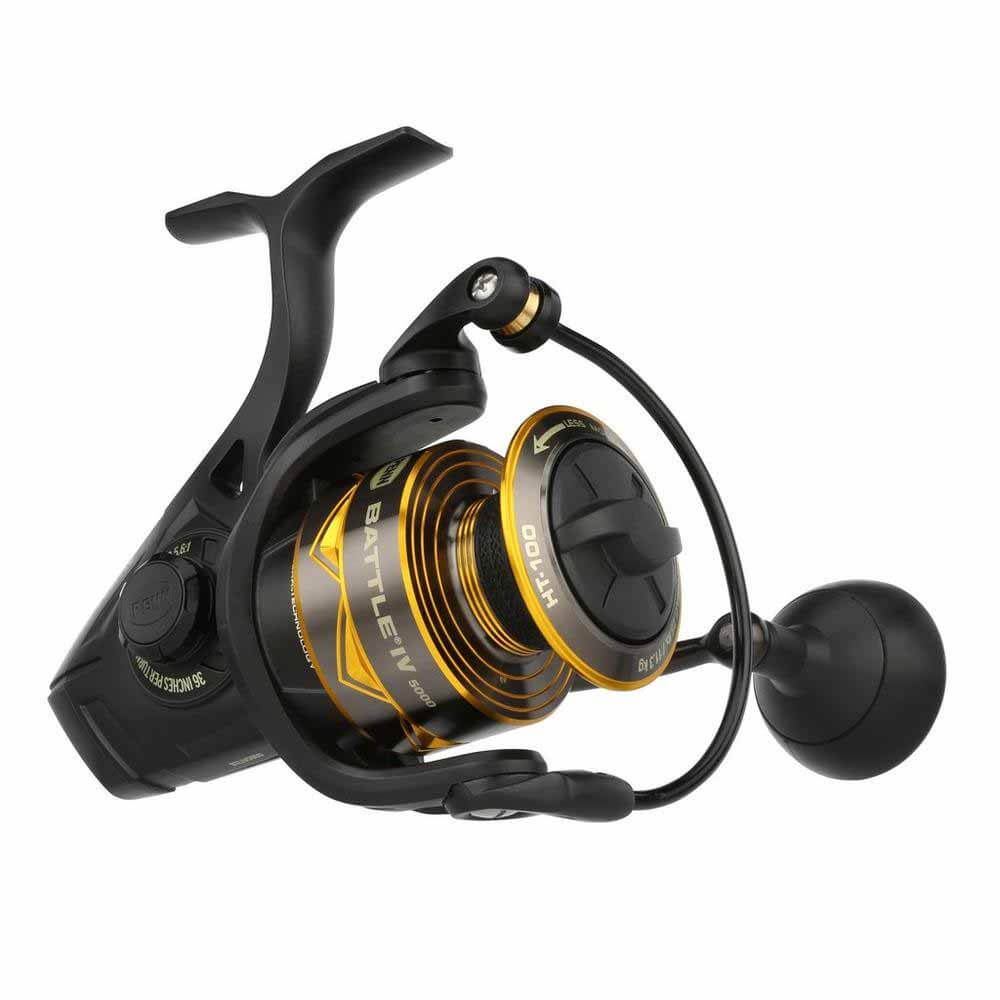 Penn Battle IV Spinning Fishing Reel - Saltwater & Freshwater Spinning Reel for Surf, Pier & Boat Fishing - Lightweight & Durable Fishing Gear for Anglers