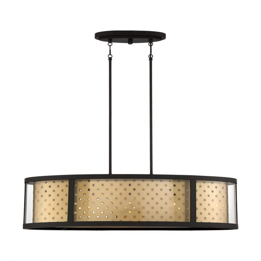 Eurofase Grado 5-Light Chrome Island Pendant Light - Modern Kitchen Lighting for Dining Room, Bar, and Restaurant Decor