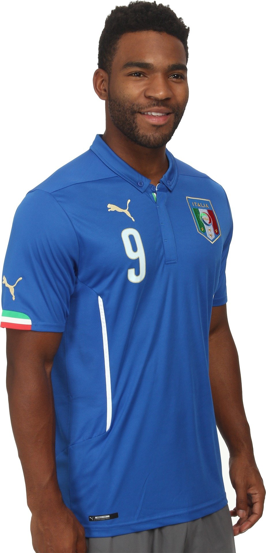 PUMA Italy Balotelli Home Soccer Jersey - Men's Blue Football Shirt Size S - Official Licensed Jersey for Fans & Players - Perfect for Matches, Training & Casual Wear