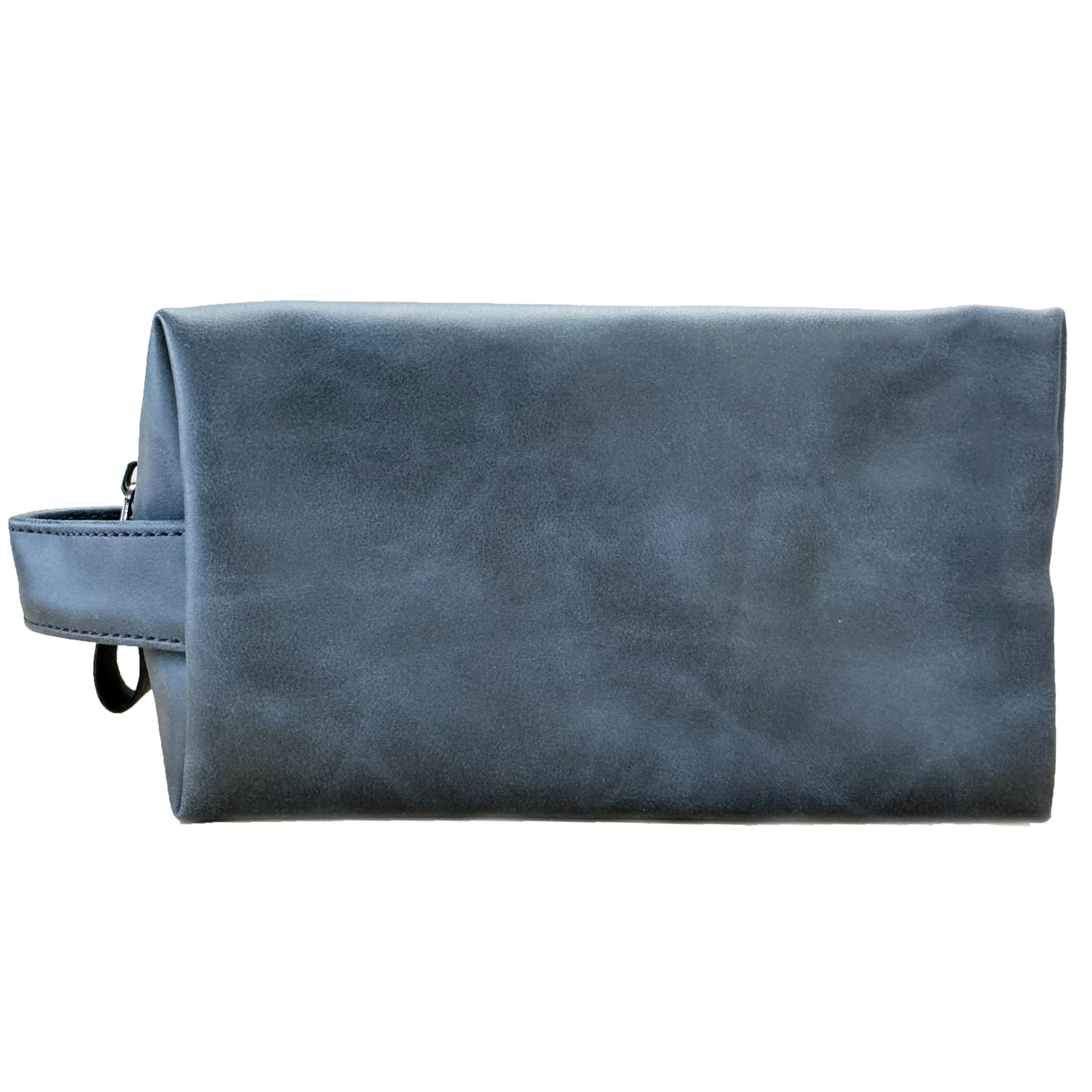 Premium Men's Leather Toiletry Bag - Travel Shaving Kit Organizer for Husband, Dad & Boyfriend | Anniversary, Birthday & Christmas Gift (Blue/Brown) | Ideal for Business Trips, Vacations & Gym Essentials