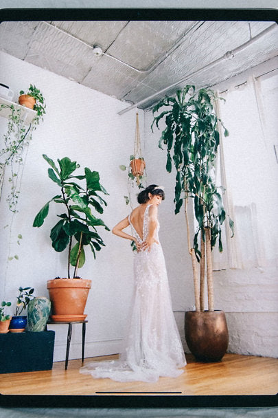 Willowby Nikola Aliyah Wedding Gown - Elegant Lace Bridal Dress for Beach, Garden & Boho Ceremonies