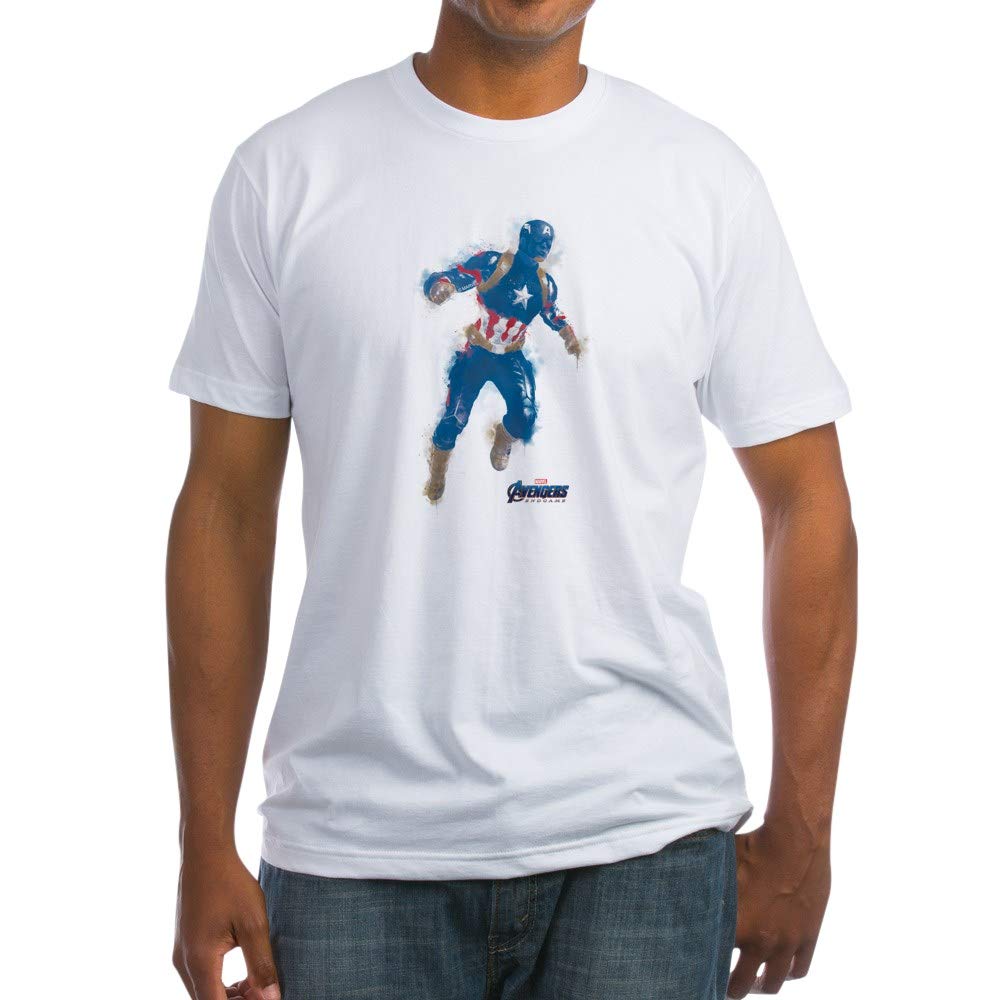 Captain America Fitted T-Shirt for Men - Superhero Graphic Tee for Marvel Fans | Perfect for Cosplay, Comic Con & Casual Wear