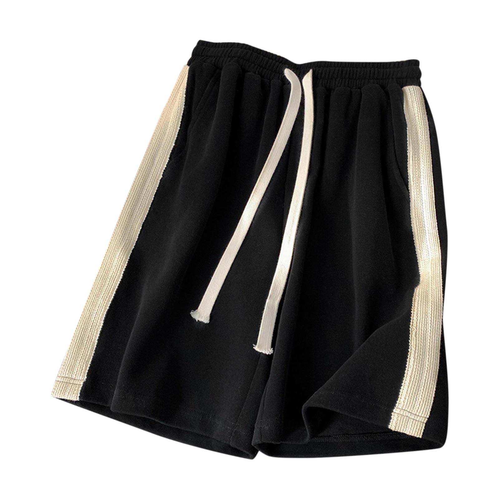 Men's Athletic Shorts with Elastic Waist & Drawstring - Gym Workout Running Shorts with Pockets - Perfect for Training, Jogging & Casual Wear