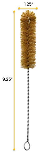 EISCO Bristle Cleaning Brush for Tubes & Bottles - 9.25
