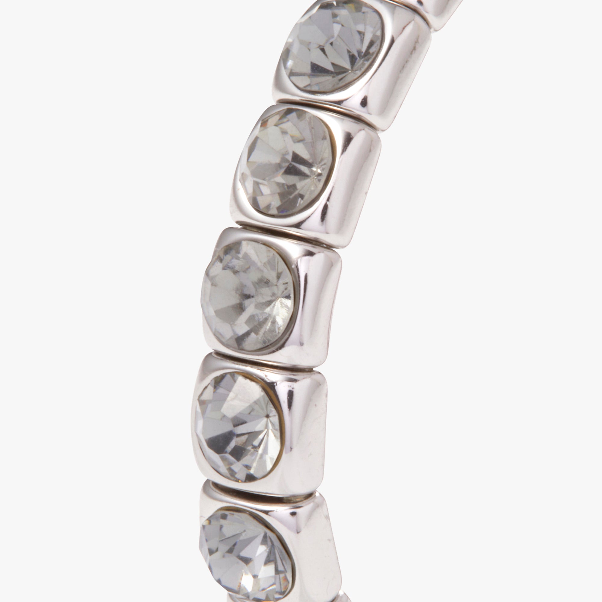 Black Diamond Crystal Stretch Bracelet for Women - Elegant Adjustable Beaded Wristband for Daily Wear, Parties & Gifting