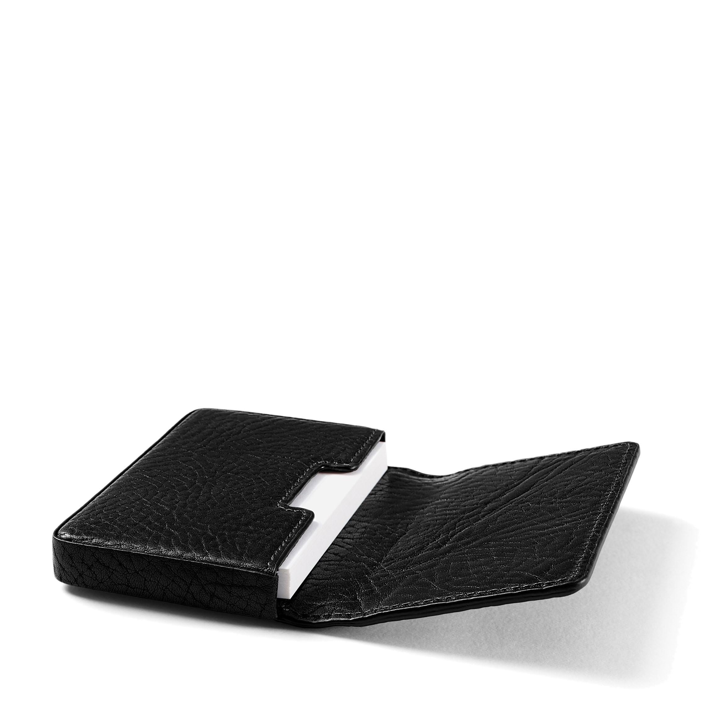 Premium Leather Business Card Holder - Slim RFID Blocking Card Case for Men & Women - Perfect for Professional Networking, Meetings & Gifting