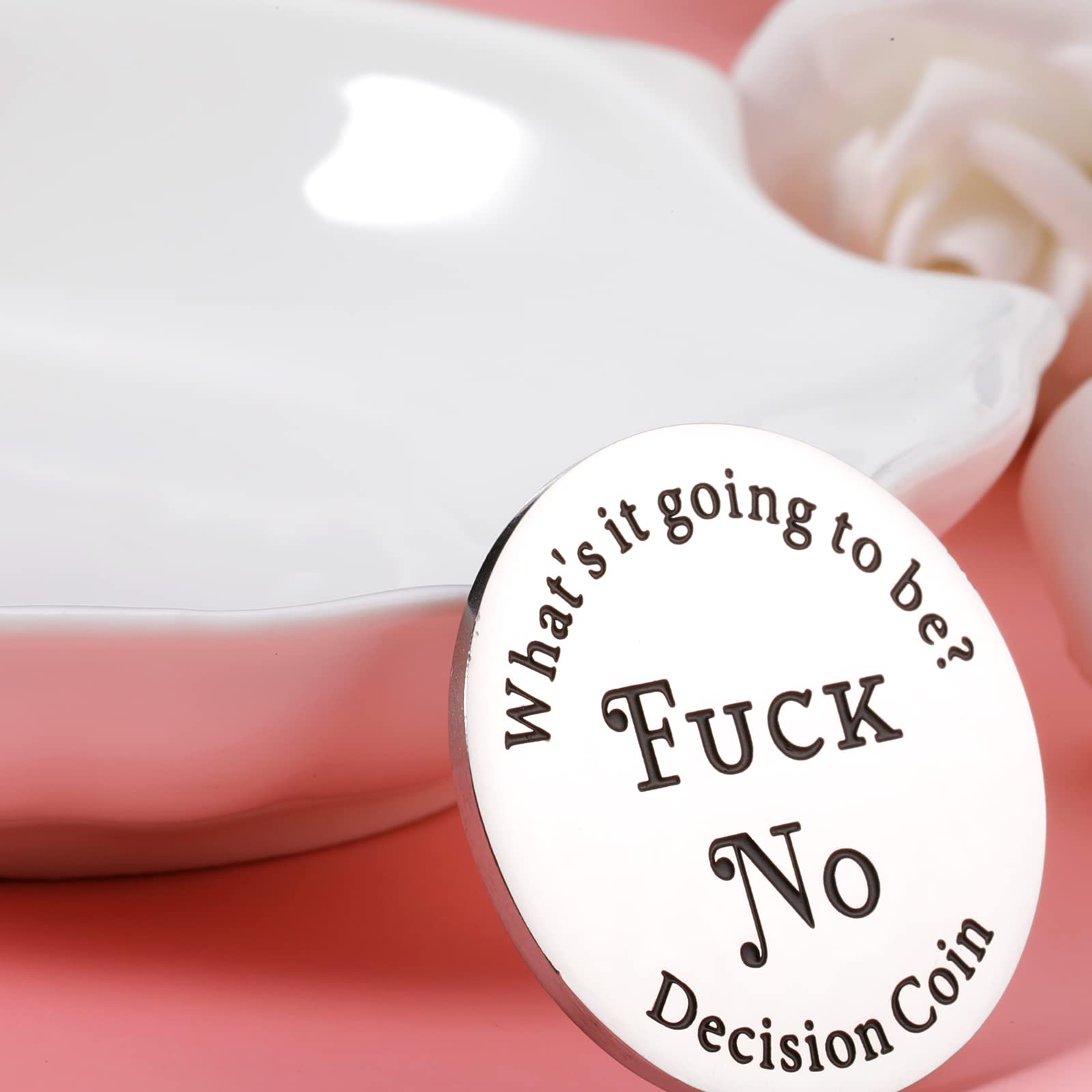 Funny Yes or No Decision Maker Coin - Perfect Gift for Women, Men & Friends - Christmas Stocking Stuffer & Party Game Accessory - Great for Parties, Gifts & Decision Making Games
