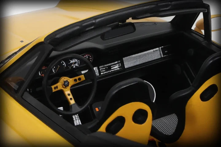 GT Spirit 1:18 Scale Porsche RWB Nohra 2023 Diecast Model Car - Yellow Limited Edition Collectible for Display & Racing Enthusiasts