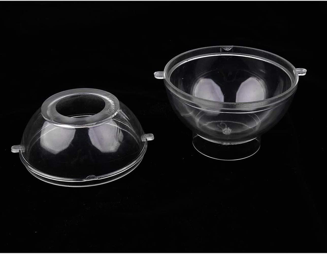 Clear Plastic Round Sphere Ball Mold for DIY Candle Making, Soap Crafting, Resin Art - 8cm Diameter - Perfect for Home Decor, Wedding Centerpieces & Party Favors