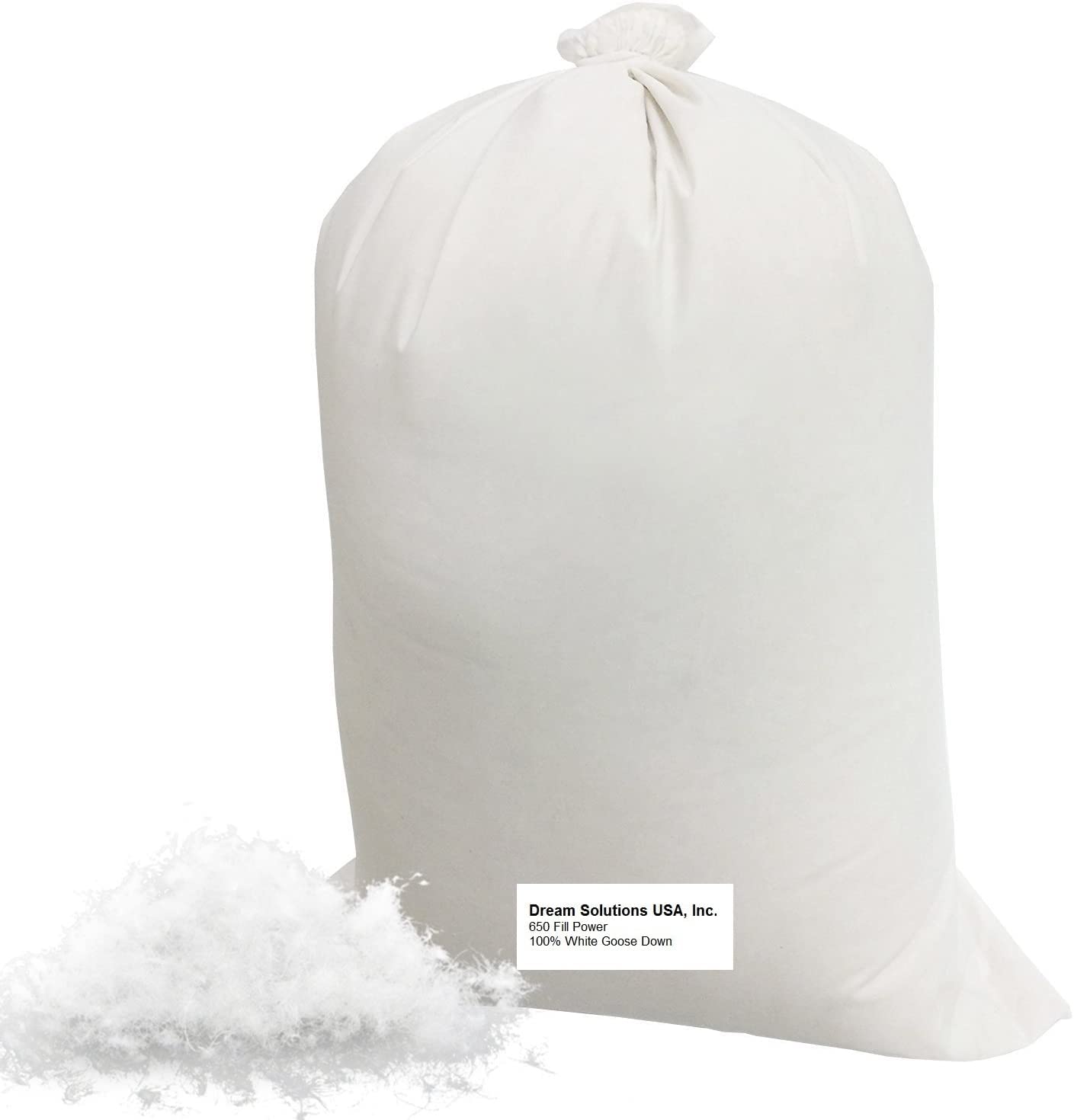Premium 650 Fill Power Hungarian Goose Down - 100% Natural White Down Clusters for Comforter, Pillow & Jacket Filling - Ultra Soft & Feather-Free (3 lbs) - Perfect for Luxury Bedding, Winter Coats & Home Decor