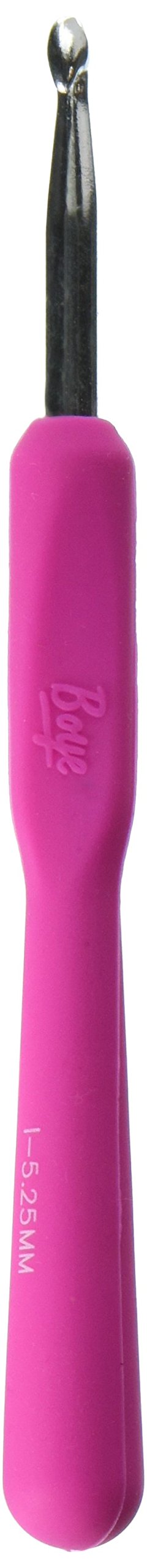 Boye 332680000IM Ergonomic Crochet Hook - 5.25mm Rosewood Handle for Comfortable Knitting & Crocheting - Perfect for Yarn Crafts, DIY Projects, and Handmade Gifts
