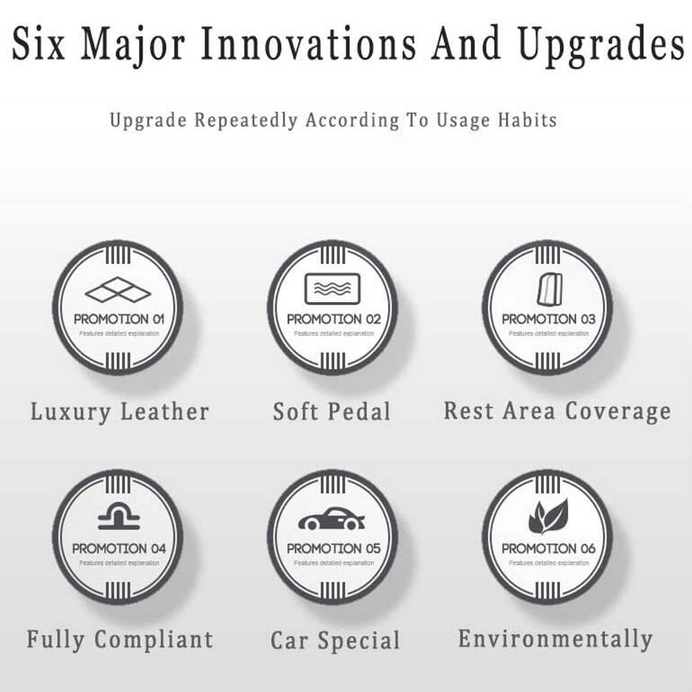Premium All-Weather Car Floor Mats - Universal Fit for 99% Sedans, SUVs, Trucks & Sports Cars | Luxury Custom Leather Automotive Mats with Diamond Pattern (Black & Red) - Perfect for Daily Commute, Road Trips & Family Protection