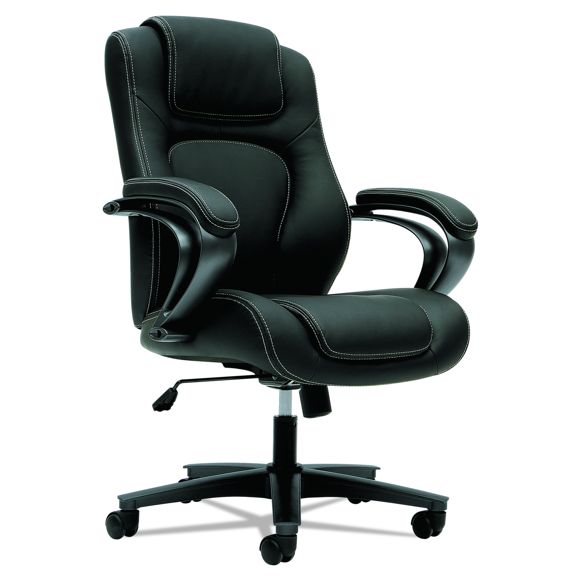 HON Managerial Office Chair - High Back Ergonomic Computer Desk Chair with Loop Arms, Black (VL402) - Perfect for Home Office, Gaming & Workspace Comfort