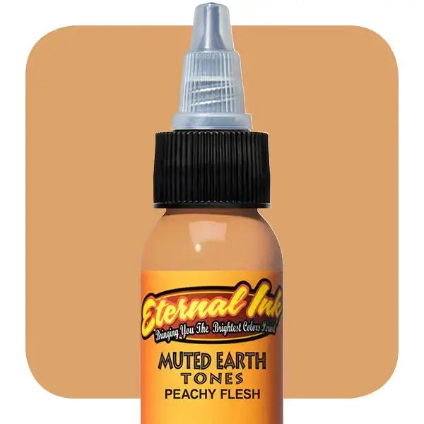 Peachy Flesh Permanent Tattoo Ink - 1 oz Bottle for Professional Tattoo Artists & Body Art Enthusiasts | Ideal for Fine Line Work, Shading & Color Blending