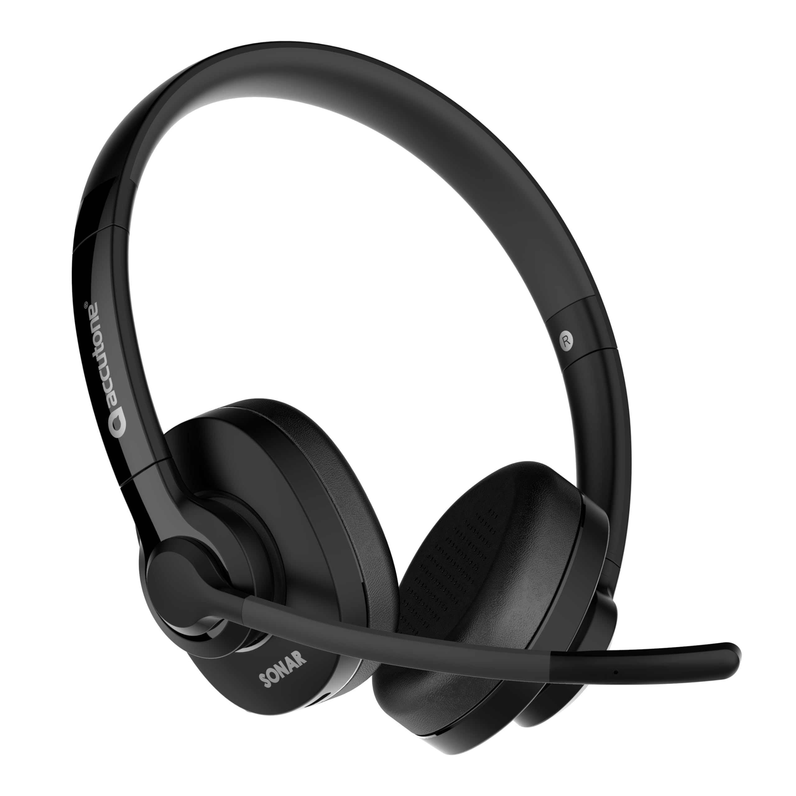 Sonar 60 Dual Bluetooth & USB Wired Headset - Noise Cancelling Mic, Long Battery Life for PC, Mac & Smartphones | Compatible with MS Teams, Skype, Zoom | Perfect for Remote Work, Online Meetings & Gaming