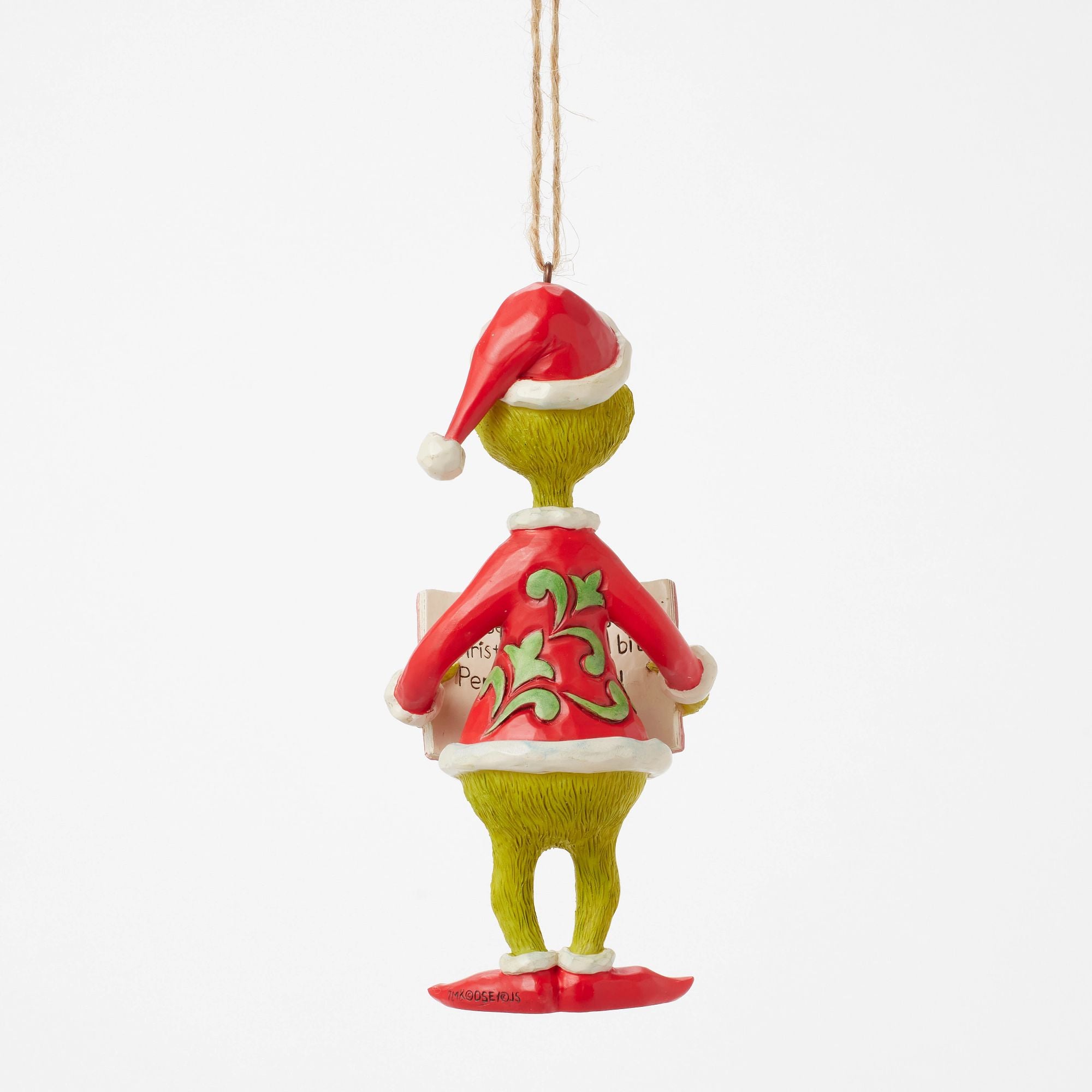 Grinch with Book Christmas Ornament - Perfect for Holiday Tree Decor, Gift Giving & Festive Home Decor