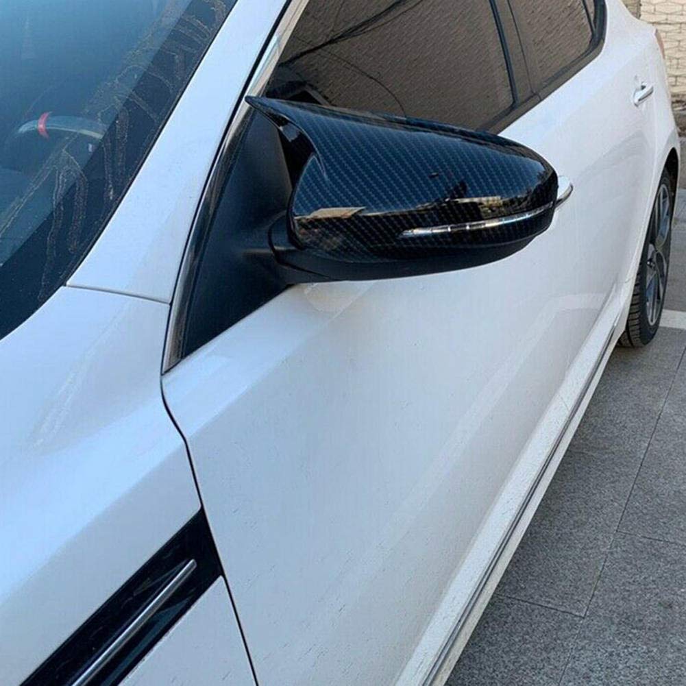 Premium Ox Horn Rear View Mirror Cover for Kia Optima K5 2011-2015 - Durable Side Mirror Housing Replacement - Enhances Style & Protection for Daily Driving & Car Shows