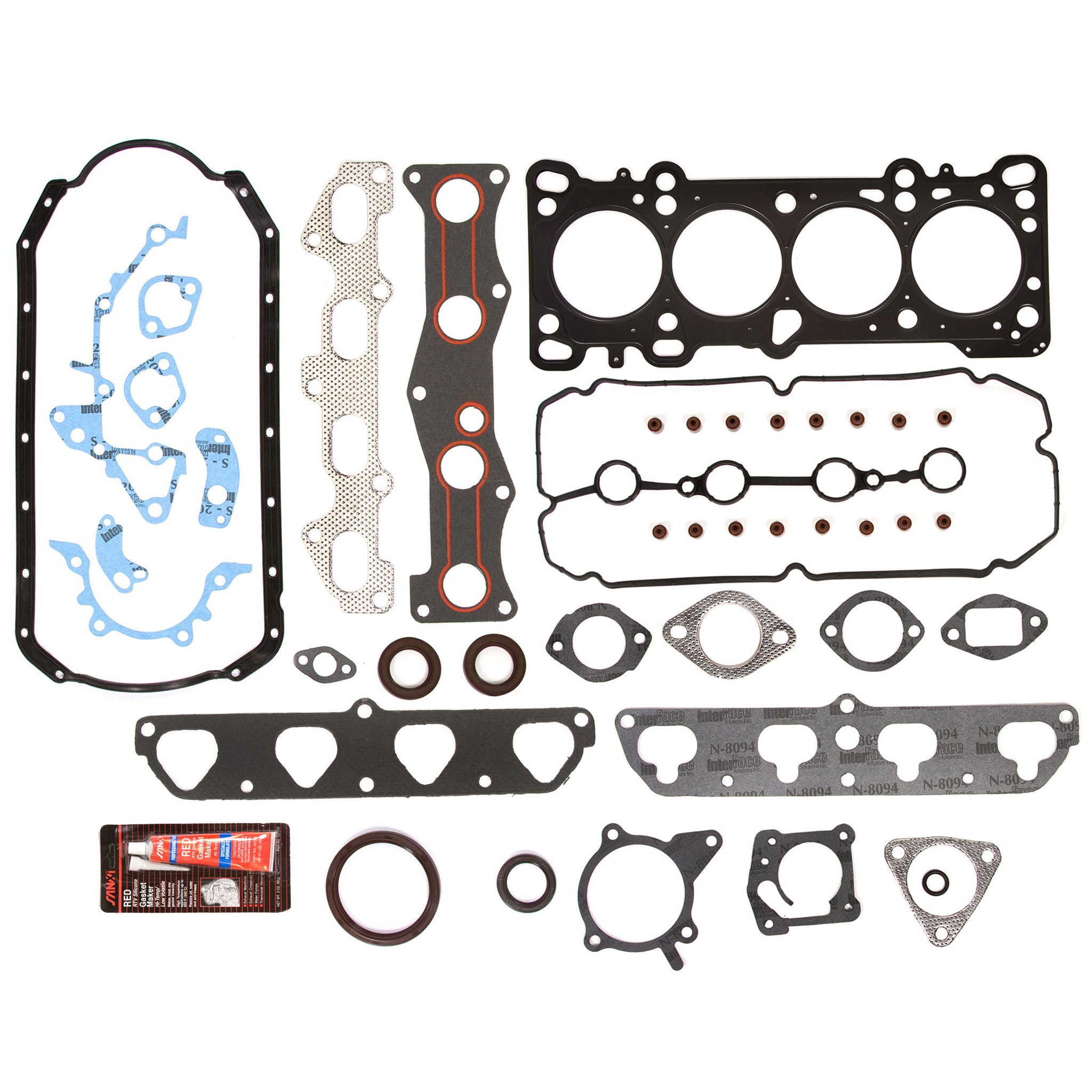 MA-4216919440 Full Gasket Set Compatible With 2003-2005 Kia Rio 1.6L DOHC 16V A6D Engine - Perfect for Engine Rebuilds & Repairs