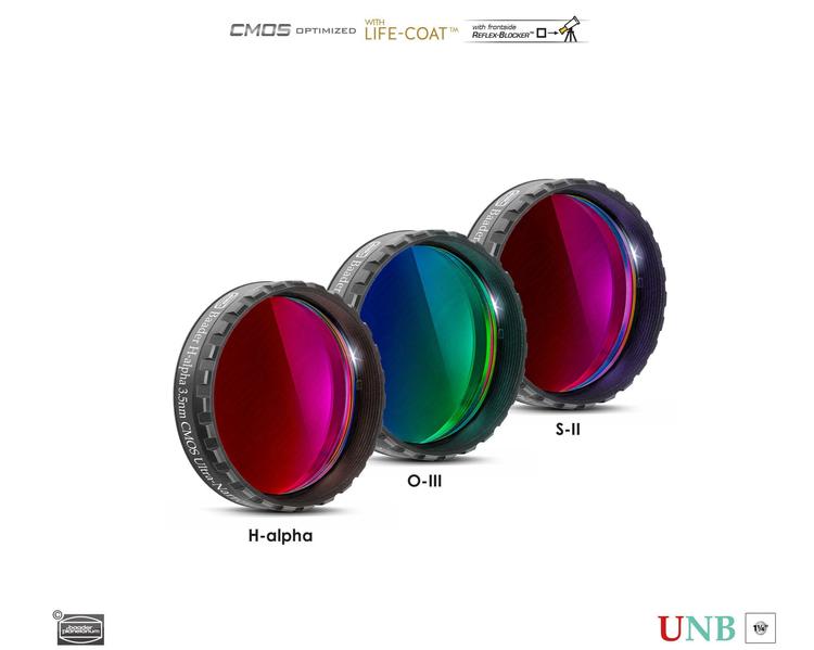 Baader 3.5nm/4nm Ultra Narrowband Filters for Astrophotography - CMOS Optimized H-Alpha, O-III, S-II Filters - Perfect for Deep Space Imaging and Night Sky Photography