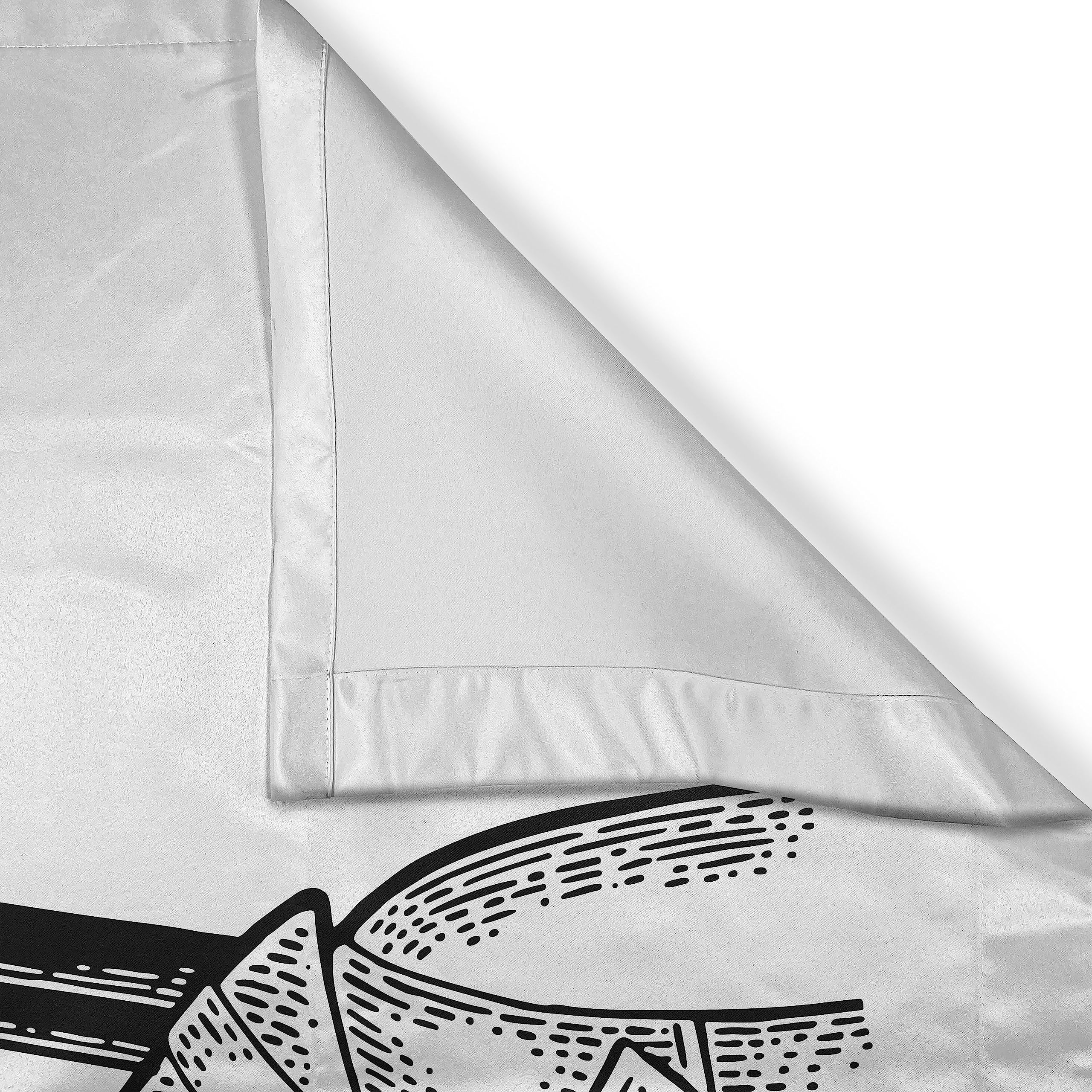Ambesonne Deer Hunting Kitchen Curtains - Funny Sarcastic Humor with Monochrome Sketch Design, 2-Panel Set for Window Drapes (55