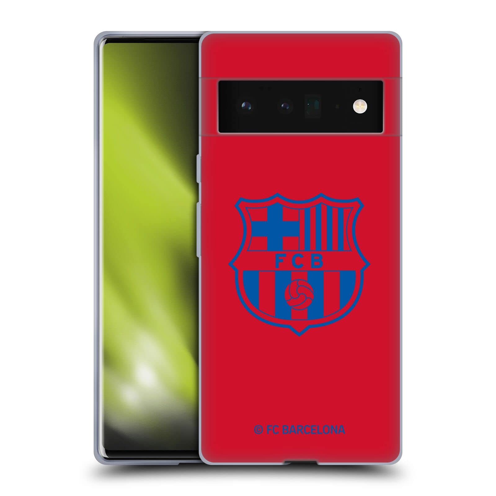 FC Barcelona Soft Gel Case for Google Pixel 6 Pro - Officially Licensed Phone Cover for Soccer Fans