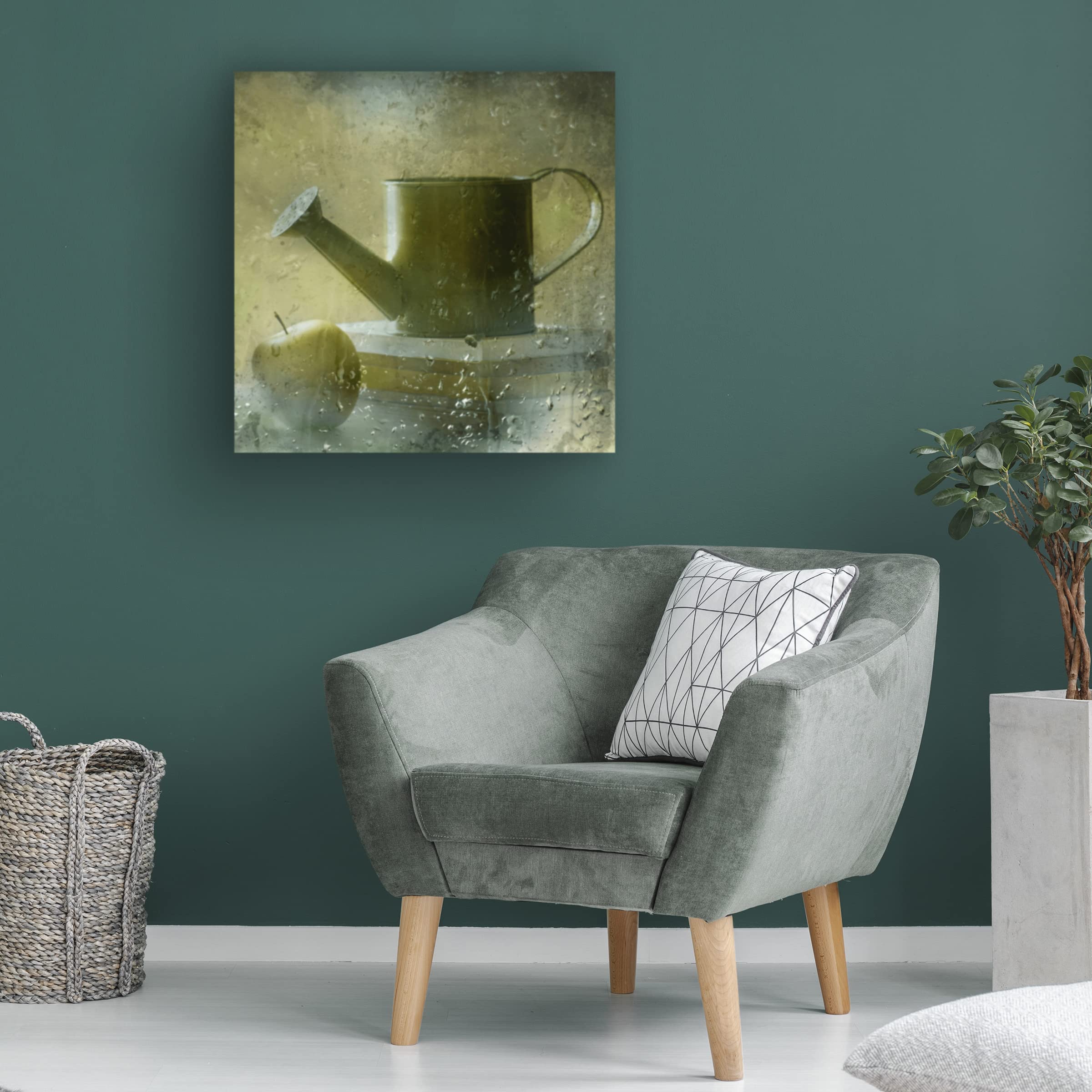 Green Day Canvas Art Print by Delphine Devos - Modern Music Wall Decor for Living Room, Bedroom & Office - Rock Band Fan Gift