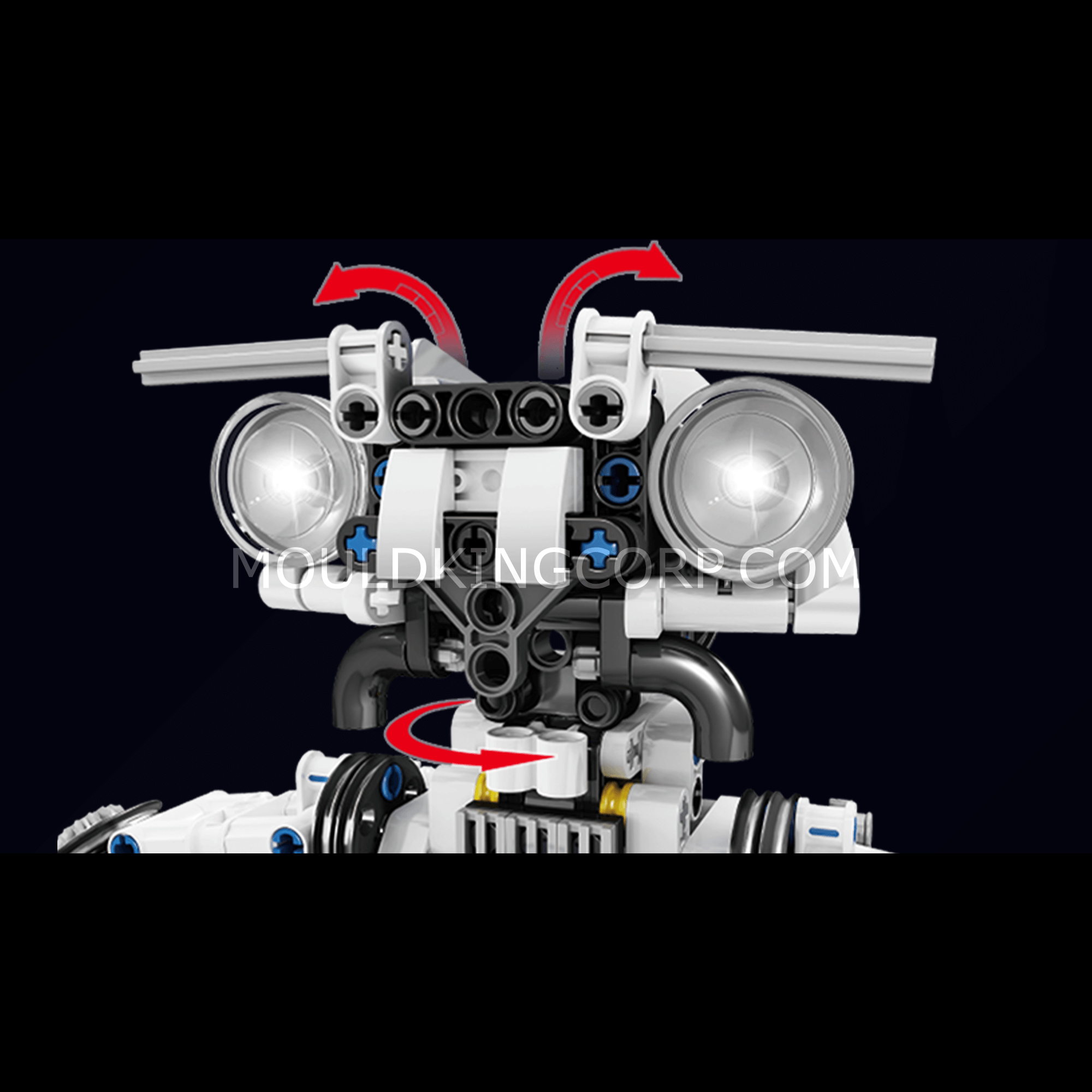 Mould King 15046 STEM 3-in-1 Remote Control Robot Building Kit | 606 PCS Educational Construction Toy for Kids | Science Learning, DIY Engineering, Creative Play