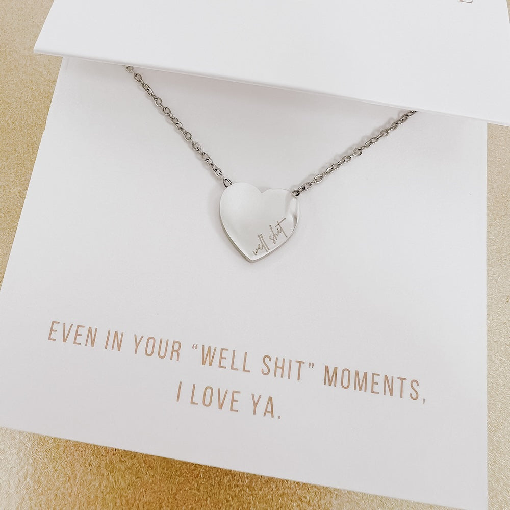Waterproof Salty Heart Gift Necklace - Perfect for Beach, Swimming & Everyday Wear