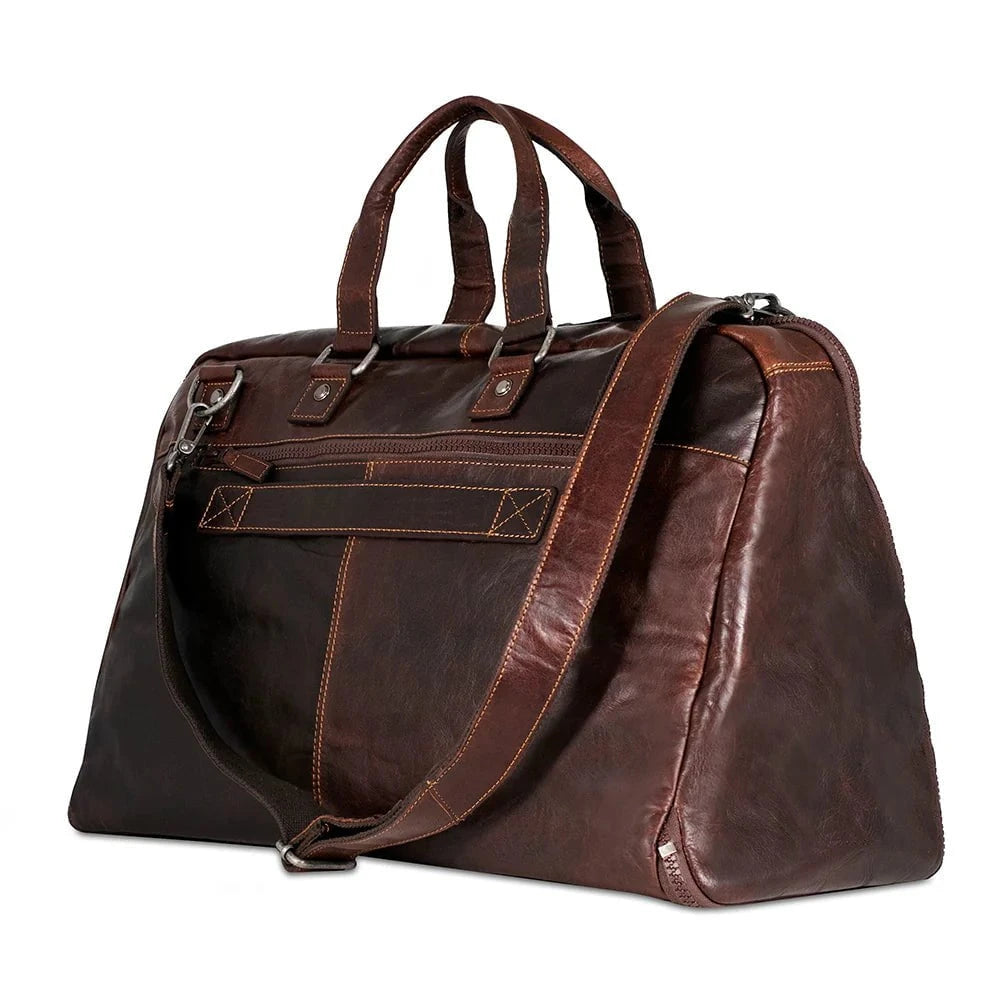 Jack Georges Voyager Large Convertible Valet Bag - Premium Leather Travel Organizer for Men | Business Trip & Weekend Getaway Essential