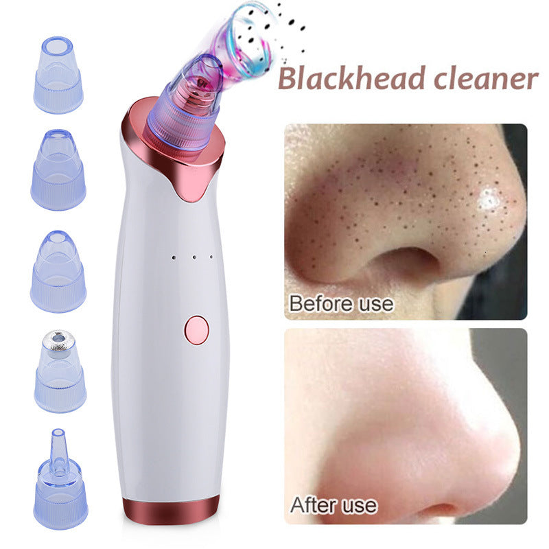 Electric Blackhead Remover Vacuum Suction Tool - Pore Cleaner for Face & Nose - Perfect for Home Skincare & Spa Treatments