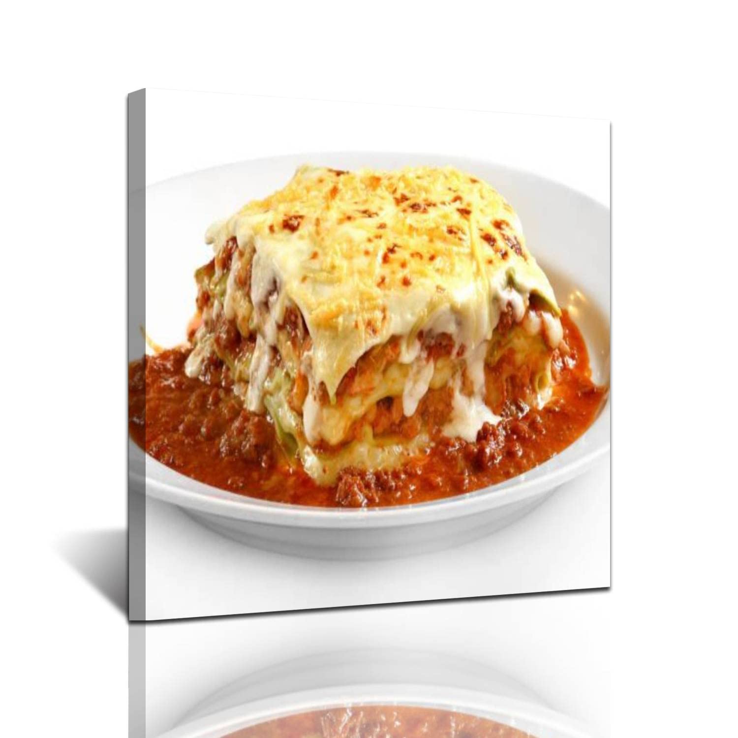 Bologna Lasagna 1 Wall Art Painting - Canvas Prints & Framed Posters for Living Room & Bedroom Decor - Perfect Housewarming Gift & Home Artwork