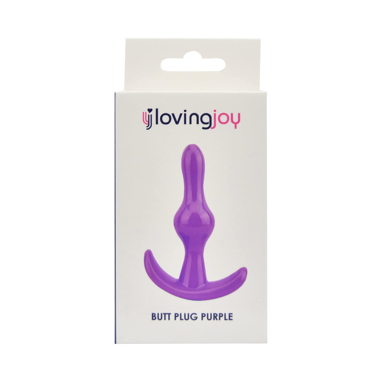 Purple Rippled Anal Plug with Handle - 3.5 Inch Silicone Butt Plug for Men & Women - Perfect for Couples Play, Solo Exploration & BDSM Scenes