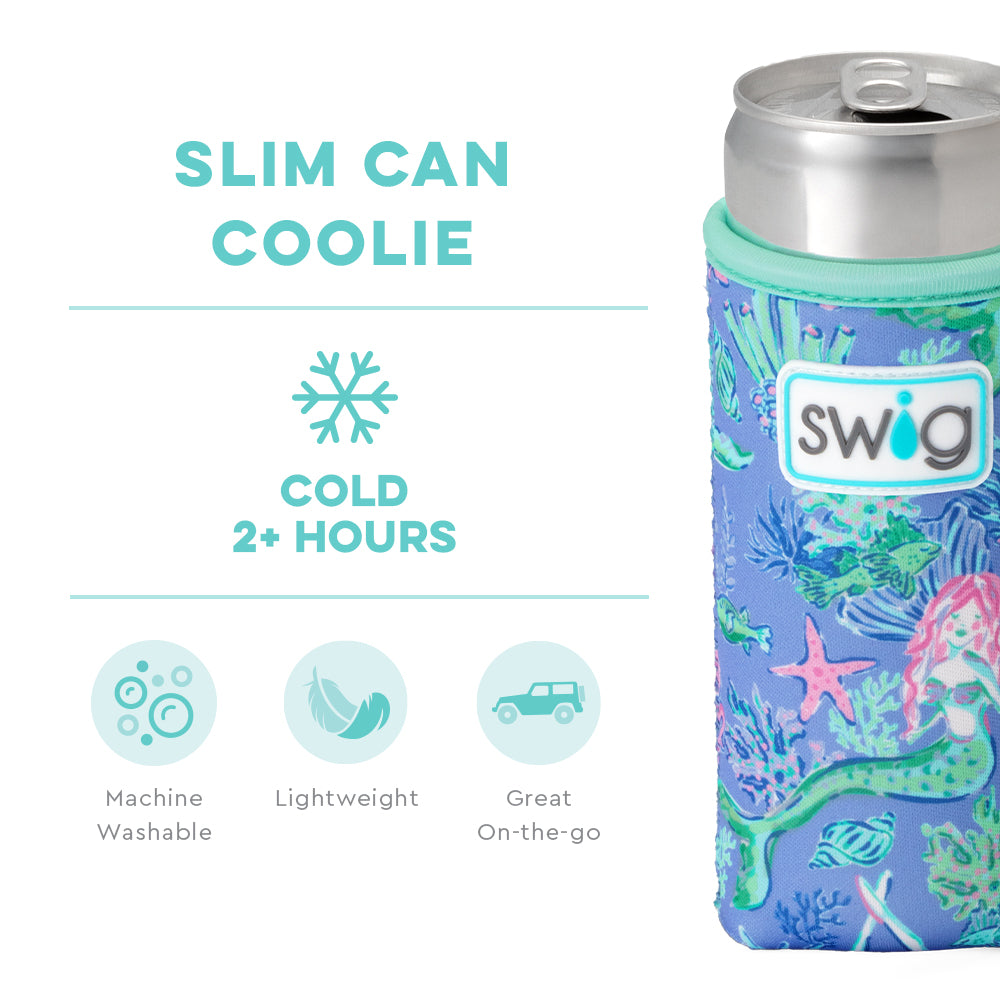Under the Sea Themed Slim Can Cooler - Insulated Beverage Sleeve for 12oz Cans - Perfect for Beach Parties, Poolside Drinks & Summer BBQs