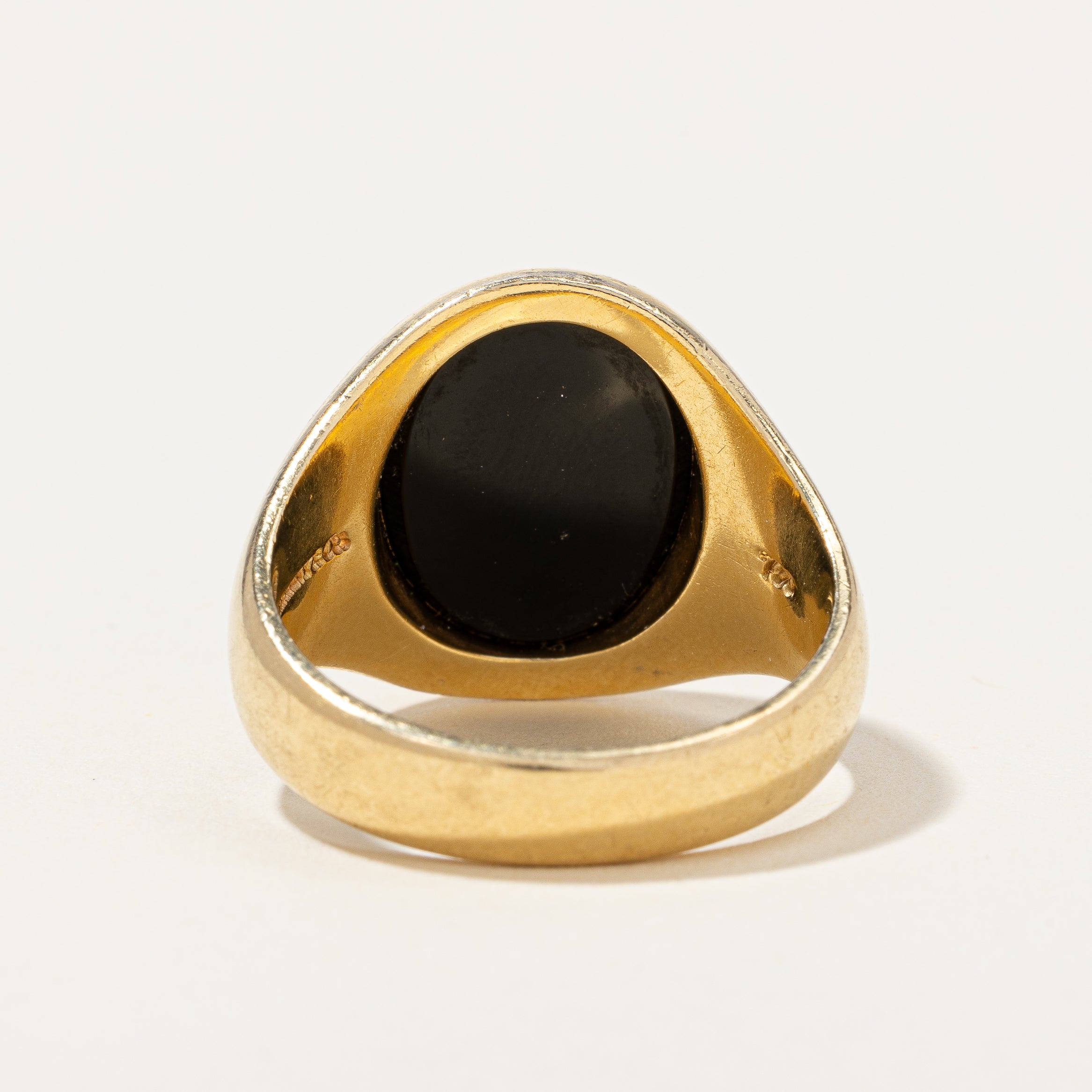 Tiffany & Co Onyx Cocktail Ring - 2.90 Carat Black Onyx Stone - Size 10 - Elegant Statement Jewelry for Evening Parties, Weddings & Special Occasions