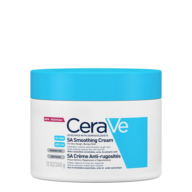 CeraVe SA Smoothing Cream for Dry, Rough & Bumpy Skin | Exfoliating Moisturizer with Salicylic Acid & Ceramides | Perfect for Keratosis Pilaris & Body Acne Treatment