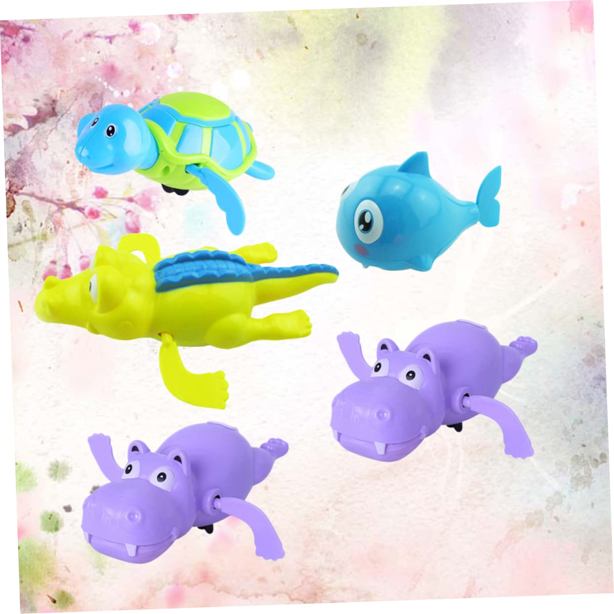 VICASKY 15 Pcs Bathtub Toys for Toddlers - Fun Bath Time Water Play Set with Educational Floating Animals - Perfect for Baby Shower Gifts & Sensory Development