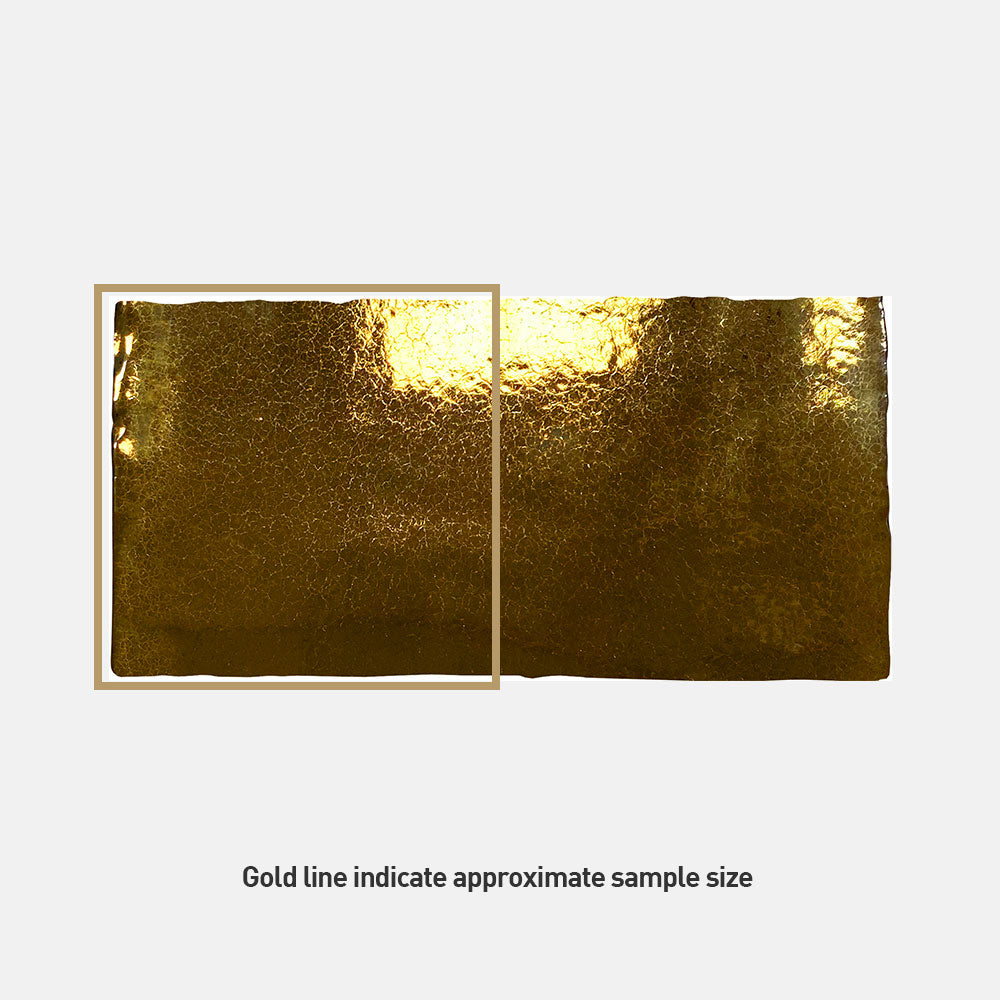 Premium Barcelona Gold 65X130 Glossy Subway Tile - Perfect for Kitchen Backsplash, Bathroom Walls & Modern Interior Design