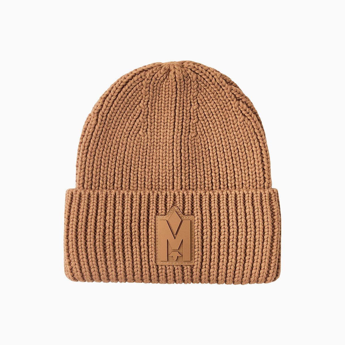 JUDE MZ Hand Knit Ribbed Cuff Beanie Hat - Warm Winter Knit Cap for Men & Women - Perfect for Skiing, Snowboarding & Outdoor Activities