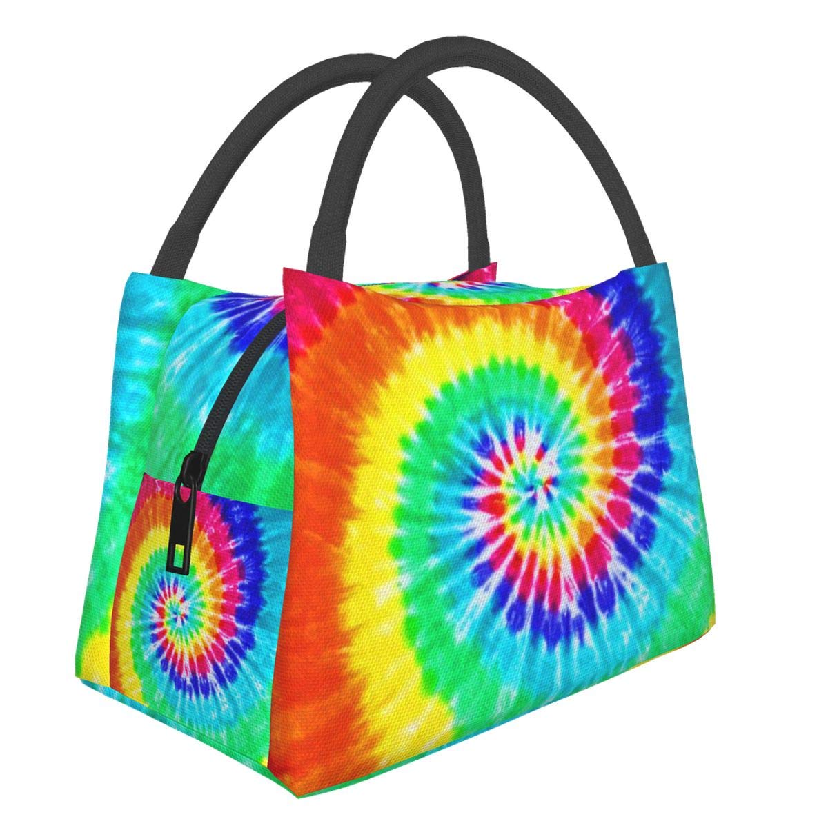Colorful Tie Dye Insulated Lunch Bag for Men & Women - Reusable Tote Lunch Box for Work, Picnic, Travel & Outdoor Activities | Eco-Friendly Food Container