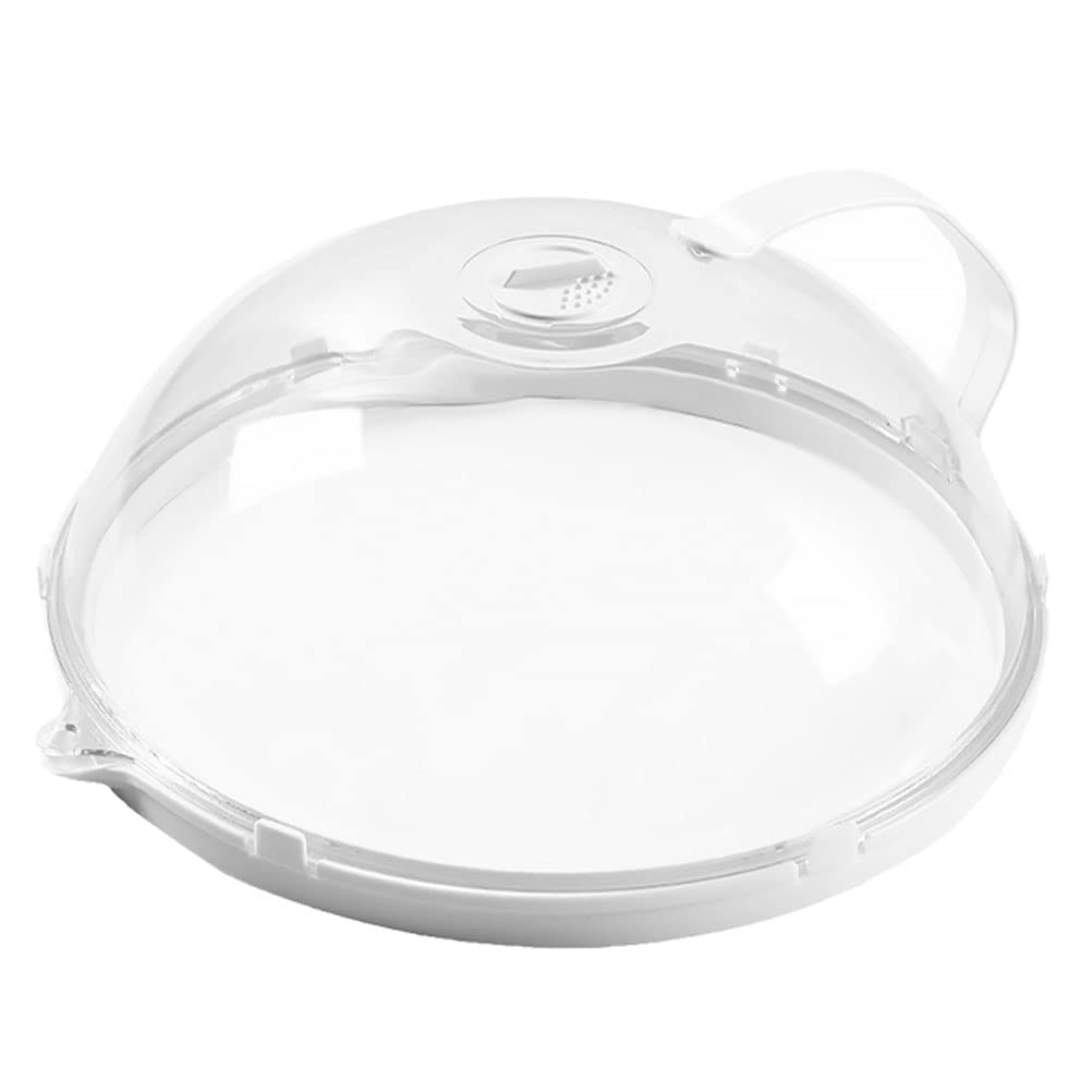 Zerodeko Microwave Splatter Cover - BPA-Free Plate Cover with Steam Vents, Food Screen Protector & Fly Guard for Home & Restaurant Use - Perfect for Reheating, Cooking & Baking
