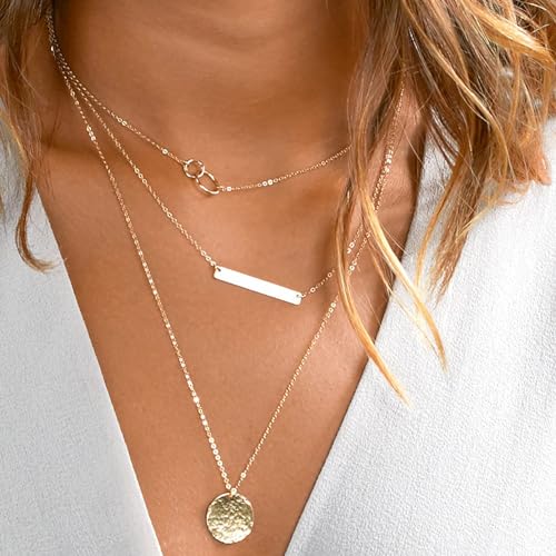 D：Gold Circle necklace