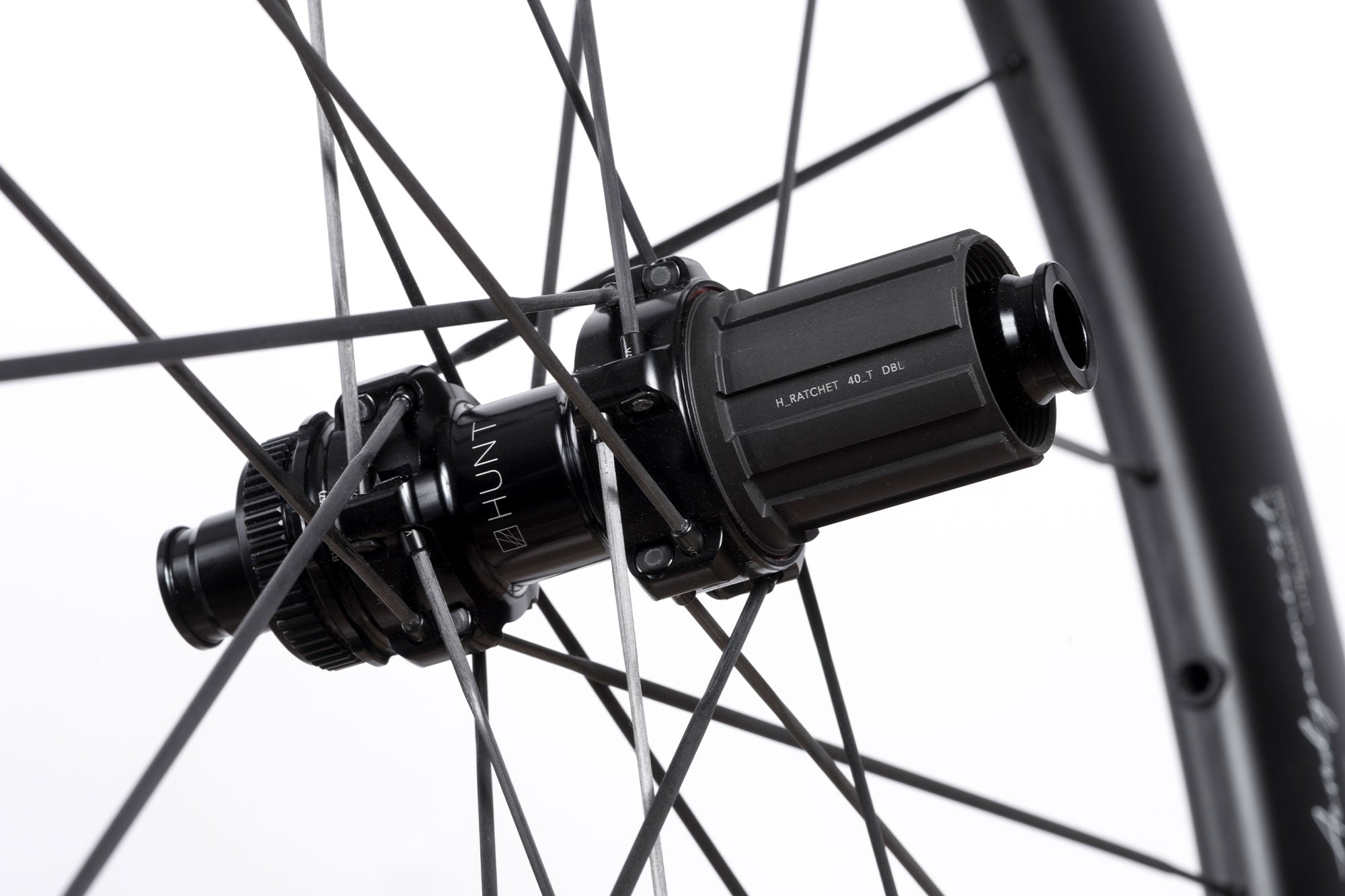 HUNT 54-58 Aerodynamicist UD Carbon Spoke Disc Wheelset - Lightweight Road Bike Wheels for Racing & Performance Cycling