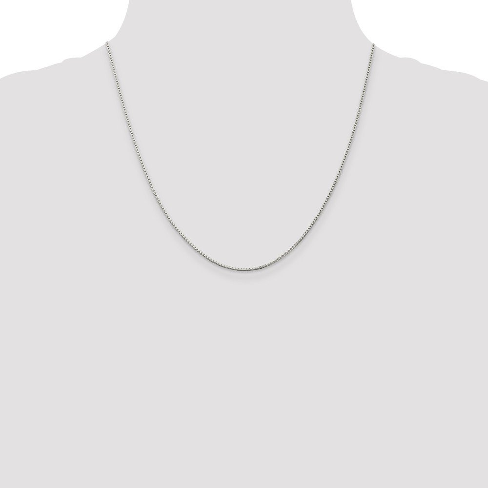 925 Sterling Silver 1.25mm Box Chain Necklace for Women & Men - Durable Lobster Clasp Jewelry for Everyday Wear, Gifts & Special Occasions