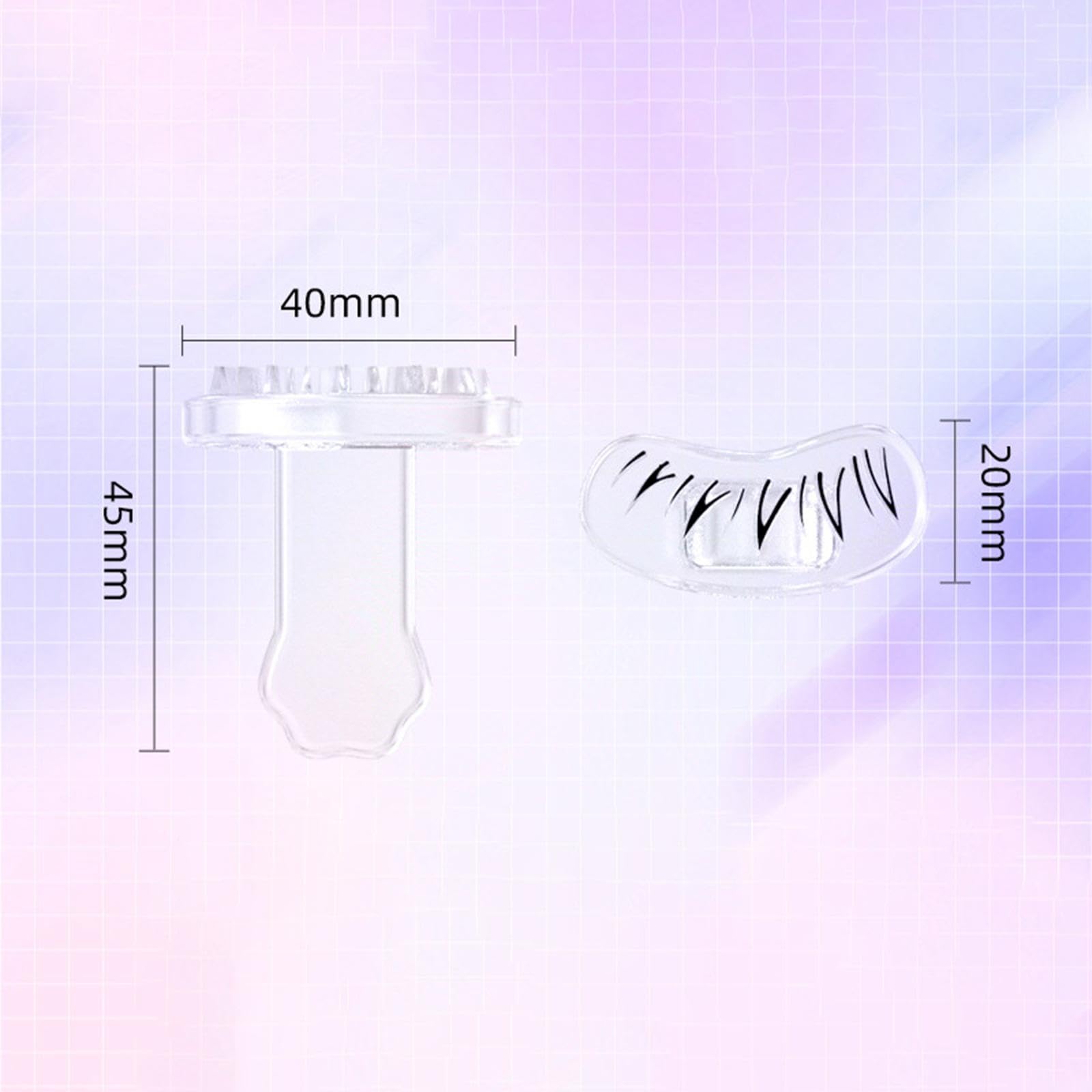 Sharplace 2x2pcs Lower Lash Pads - Reusable Eyeliner Stencil Tool for Quick & Easy Eye Makeup - Perfect for Beginners & Professional Makeup Artists | Great for Daily Use, Parties & Special Occasions
